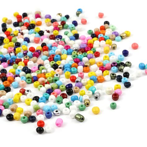 8seasons Glass Seed Seed Beads Cylinder Multicolor 4mm X 3mm Hole