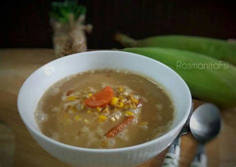 Resipi Bubur Jagung Dan Keledek Oren Oleh Rosmanita Fsi Cookpad