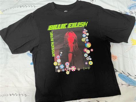 Uniqlo X 村上隆 X Billie Eilish Tee 女裝 上衣 T Shirt Carousell