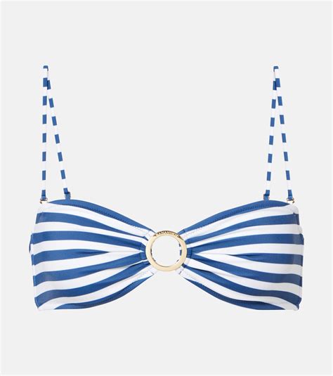 Diane Striped Bikini Top In Blue Bananhot Mytheresa