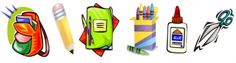 School Supplies Border Clipart | Free download on ClipArtMag