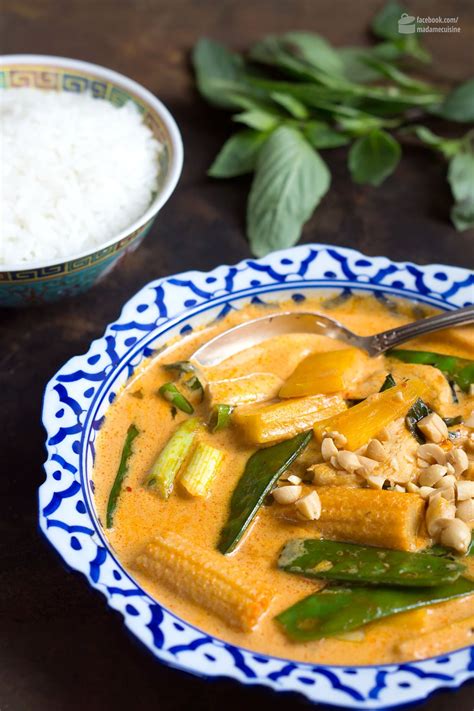 Rotes Thai Curry Mit Huhn Madame Cuisine