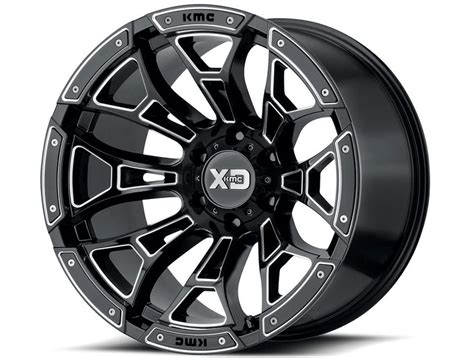 XD Series Milled Gloss Black XD841 Boneyard Wheels RealTruck