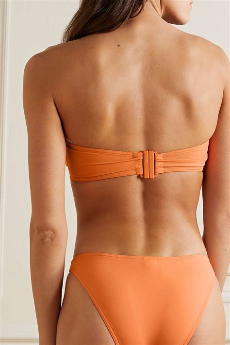 Papaya Les Essentiels Show Bandeau Bikini Top Eres Net A Porter