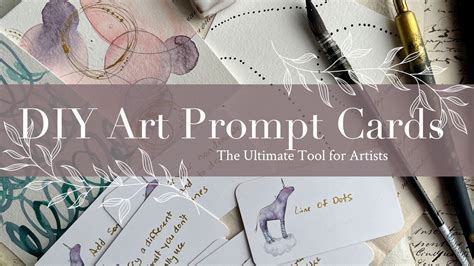 DIY Art Prompt Cards The Ultimate Tool For Artists YouTube