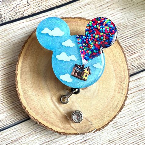 UP Inspired Badge Reel Disney Badge Holder Badge Reel Etsy