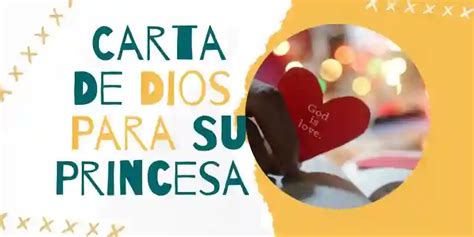 Carta De Dios Para Su Princesa Ejemplos Amorvital