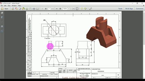 Creo Modeling And Drafting Detailing Tutorial 01 Youtube