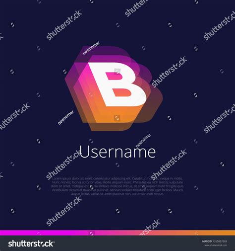 B Monogram Logo Vector Graphic Design Stock Vector (Royalty Free ...