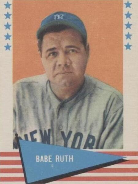 1961 Fleer Baseball Greats 75 Babe Ruth For Sale Online EBay