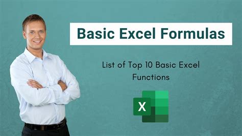 Basic Excel Formulas List Of Top Basic Excel Functions With Step