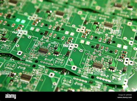 Board With Parts And Microcircuits Detail Of A High Tech Electrical