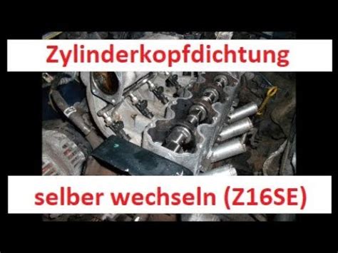 Opel Astra G Zylinderkopfdichtung Wechseln Tauschen Erneuern Bei