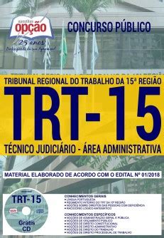 Apostila Concurso TRT 15ª Região 2018 Técnico Judiciário Apostilas