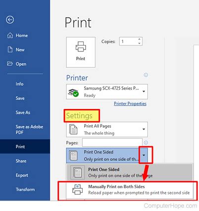 How To Print Double Sided In Microsoft Word