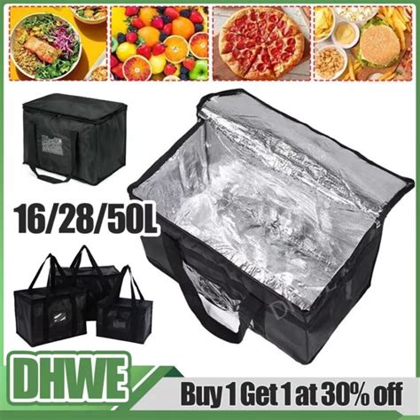 50l Large Food Delivery Insulated Bags Pizza Takeaway Thermal Warm Cold Bag Ruck £5 40 Picclick Uk