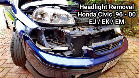 How To Replace Headlight Honda Civic Change Headlight H