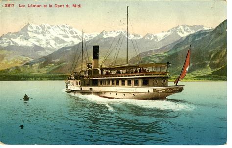 Ds Montreux Raddampfer Lac L Man Dampfschiff Vapeur Kaufen Auf