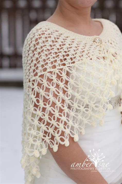 Shawl Novia Marfil Boda Chal Crema Nupcial Shrug Crema De Tejer Chal