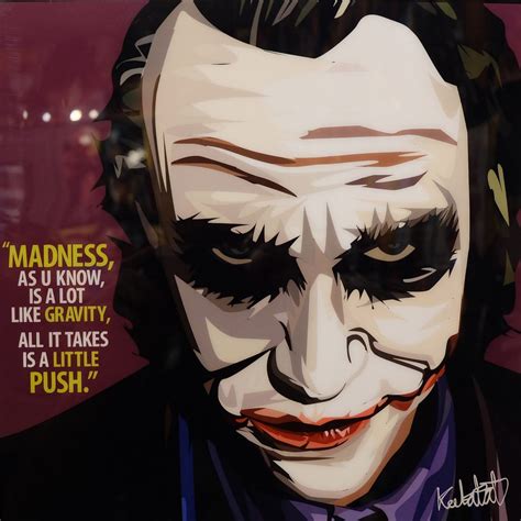 Heath Ledger Joker Poster "Madness, as u know..." - Infamous Inspiration