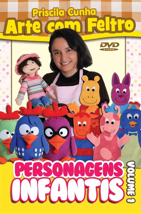 Arte E Mimos Artesanato Em Feltro Dvds Personagens Infantis