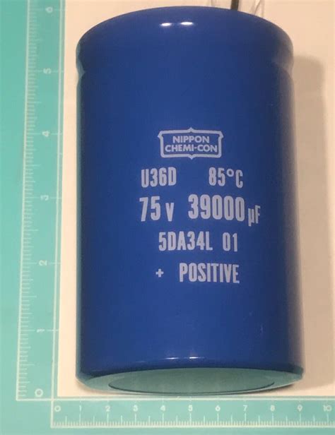 NIPPON CHEMI CON U36D 85 DEGREE Electrolytic Capacitor 75v 39000uF