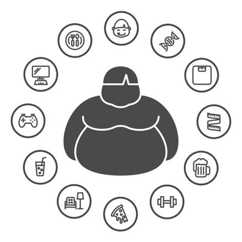 Best Childhood Obesity Illustrations Royalty Free Vector Graphics