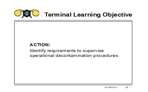 Identify Requirements To Supervise Operational Decontamination