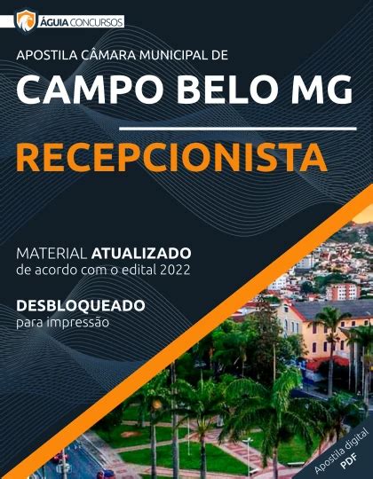 Apostila Recepcionista C Mara Campo Belo Mg