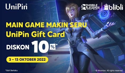 Main Game Makin Seru Dengan UniPin Gift Card Promo Diskon 10 Di