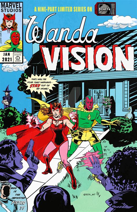 WandaVision Comic Cover | Marvel Comics Vintage