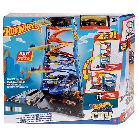 Hot Wheels City Transforming Tower Toys And Character George At Asda