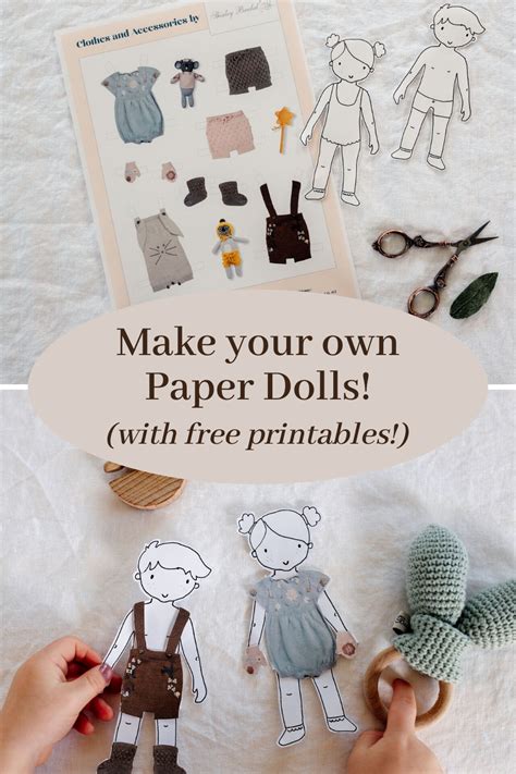 Make Your Own Paper Dolls With Free Printables Clever Poppy