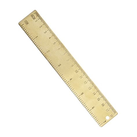 Brass Ruler Straight Multi Functional Rules With Templates Geometric Stencil Metal Multifunction