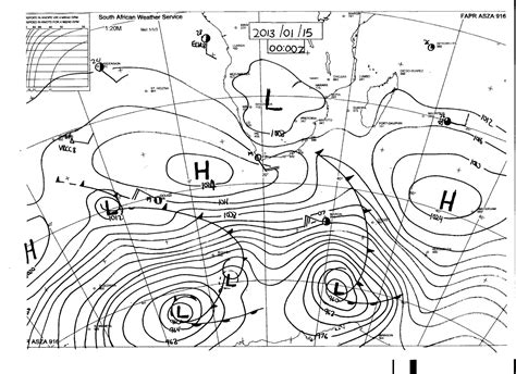 Synoptic Weather Map South Africa - United States Map