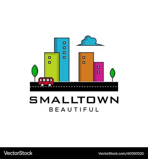 Town logo Royalty Free Vector Image - VectorStock