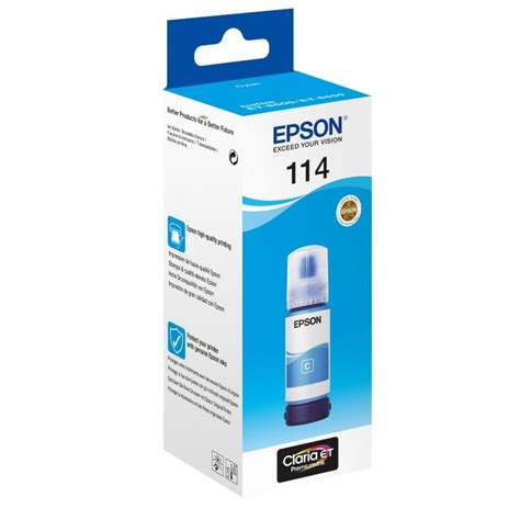 Garrafa De Tinta Original Epson Ecotank 114 Ciano 70 Ml PcComponentes Pt