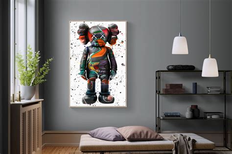 Graffiti KAWS Wall Art ⭐️ Canvas & Framed + Many Sizes