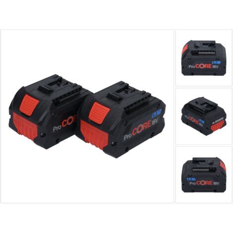 Bosch ProCORE 18 V 5 5 Ah Professional Set De Batteries Li Ion 2 Pcs