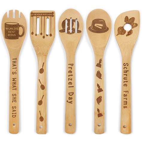 Buy The Office Wooden Spoons Set Of 5 The Office Tv Show Merchandise