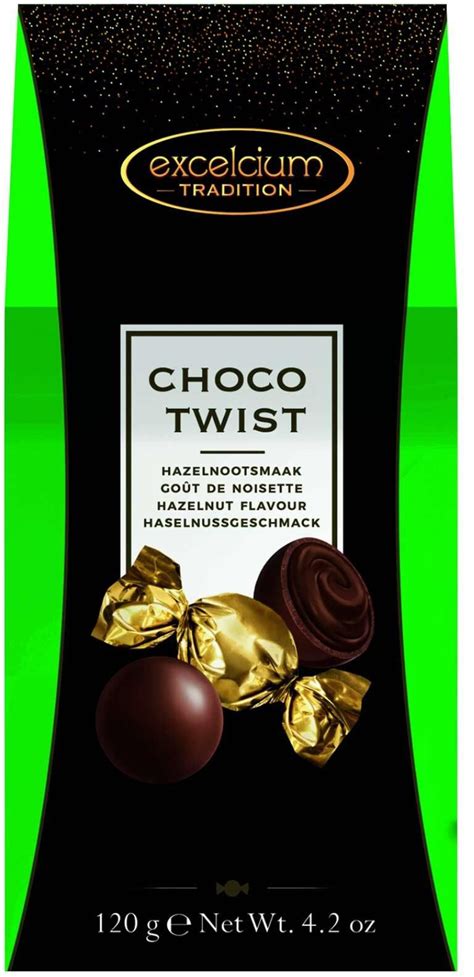 Excelcium Tradition Hazelnut Choco Twist Chocolate 120g Price From