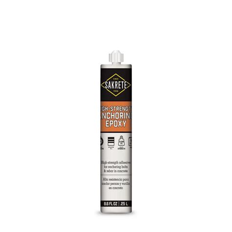 SAKRETE 8 6 Oz High Strength Anchoring Epoxy 60200050 The Home Depot