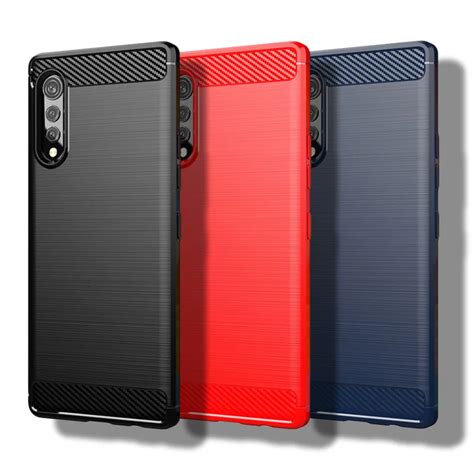 For Lg Velvet Case For Lg Velvet Cover Inch Carbon Fiber Shockproof