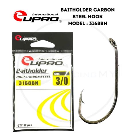 Eupro Bn Baitholder High Carbon Steel Fishing Hook Mata Kail