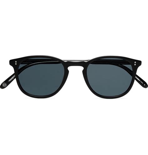 Garrett Leight California Optical Kinney 47 Square Frame Acetate Sunglasses Black Garrett