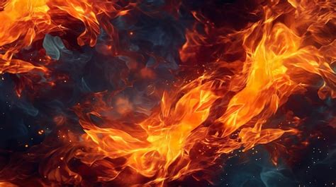 Premium AI Image | Abstract background with hot fire moving with flames ...