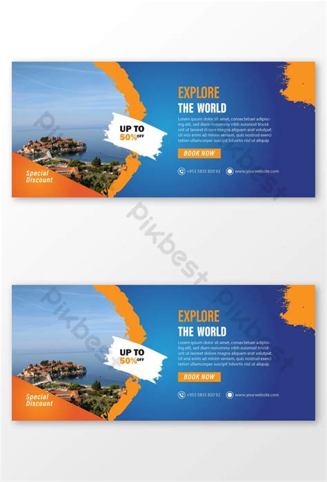 Travel Agency Banner Design Or Facebook Cover Eps Free Download Pikbest