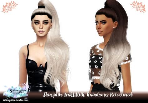 Leahlillith Raindrops Hair Retexture Ombre Darkroots At Shimydim