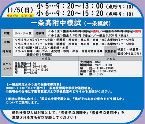 ※受付終了【中学受験】国公立中ダントツの実績秋の模試月間 奈良の塾・学習塾・kecゼミナール・kec志学館ゼミナール