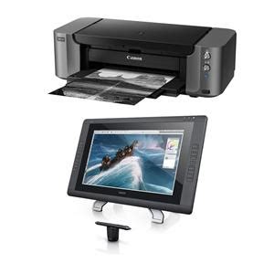 Canon Pixma PRO 10 Professional Inkjet Printer With Wacom Cintiq 22HD